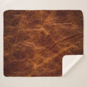 Ledertextur in Braun,Textur,Hintergrund,ar Sherpadecke (Vorderseite (Horizontal))