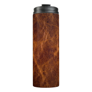 Ledertextur in Braun,Textur,Hintergrund,ar Thermosbecher