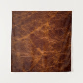 Ledertextur in Braun,Textur,Hintergrund,ar Wandteppich (Vorderseite (Horizontal))