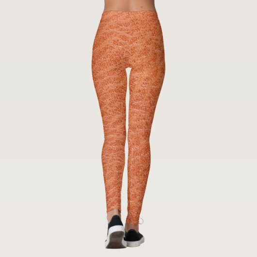 Ledertextur Leggings (Rückseite)