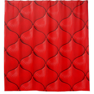 Ledertextur mit rotem Sofa Duschvorhang