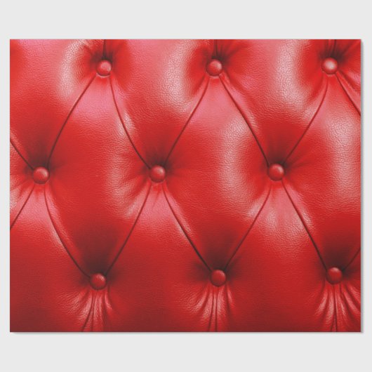 Ledertextur mit rotem Sofa Geschenkpapier (Flach)