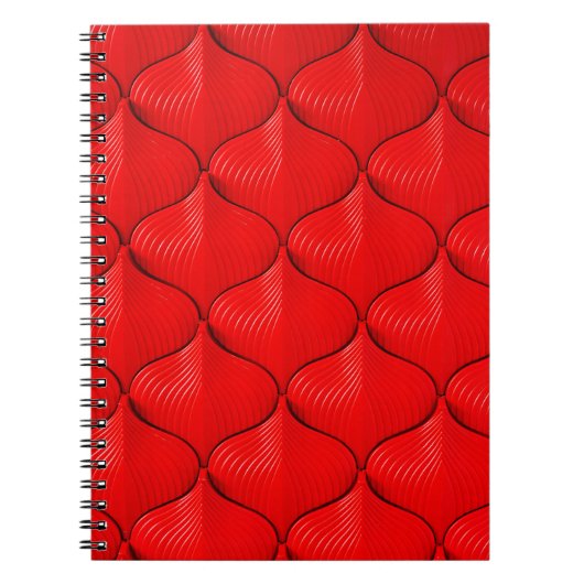 Ledertextur mit rotem Sofa Notizblock (Vorderseite)