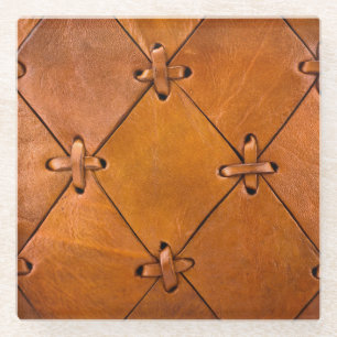 Ledertextur, natürliche Selektion Details. Glasuntersetzer