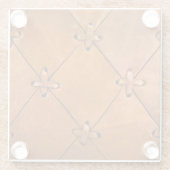 Ledertextur, natürliche Selektion Details. Glasuntersetzer (Rückseite)