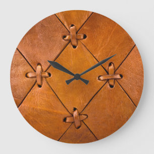 Ledertextur, natürliche Selektion Details. Große Wanduhr