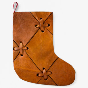 Ledertextur, natürliche Selektion Details. Kleiner Weihnachtsstrumpf