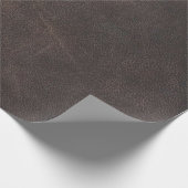 Ledertextur-Scrapbooking braun Geschenkpapier (Ecke)