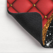 Ledertextur und Glitzer Mousepad (Ecke)