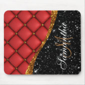 Ledertextur und Glitzer Mousepad (Vorne)