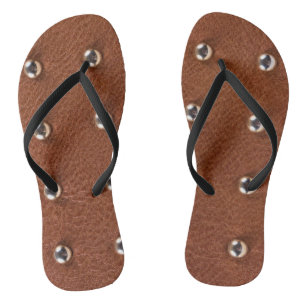 Ledertexturmuster Badesandalen