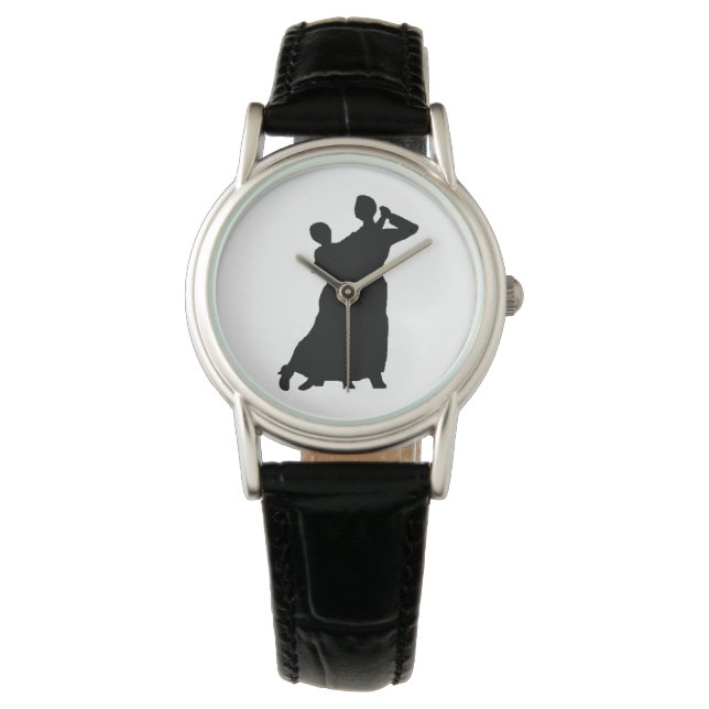 Lederuhr "Ballroom Couple" Armbanduhr (Vorderseite)
