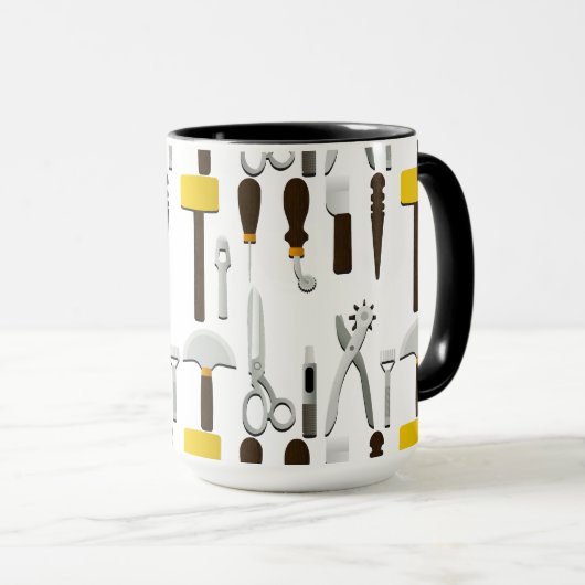 Lederwerkzeuge Tasse (VorderseiteRechts)