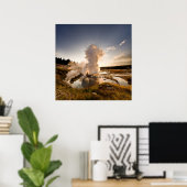 Ledge Geyser, Norris Geyser-Becken Poster (Heimbüro)