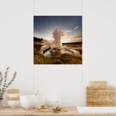 Ledge Geyser, Norris Geyser-Becken Poster (Küche)