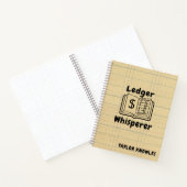 Ledger Whisperer Bookkeeper Spiralgerät Notizblock (Innenseite)