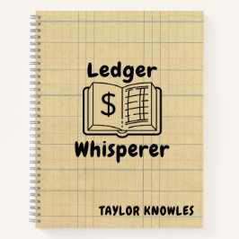 Ledger Whisperer Bookkeeper Spiralgerät Notizblock