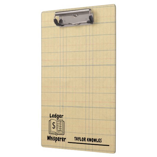 Ledger Whisperer Buchhalter Klemmbrett (Links)