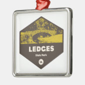 Ledges Staat Park Iowa Ornament Aus Metall (Links)