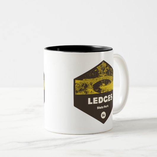 Ledges Staat Park Iowa Zweifarbige Tasse (VorderseiteRechts)