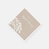 Lediglich beige Brautparty-Servietten Serviette (Ecke)