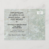 LEDIGLICH VERBUNDENE POST-KARTEN - ANKÜNDIGUNGSPOSTKARTE (Rückseite)