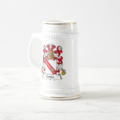 Leduc Familienwappen Bierglas (Vorderseite Links)