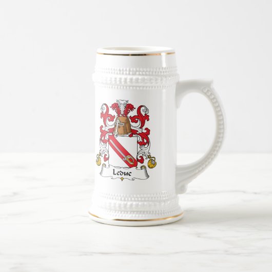 Leduc Familienwappen Bierglas (Rechts)