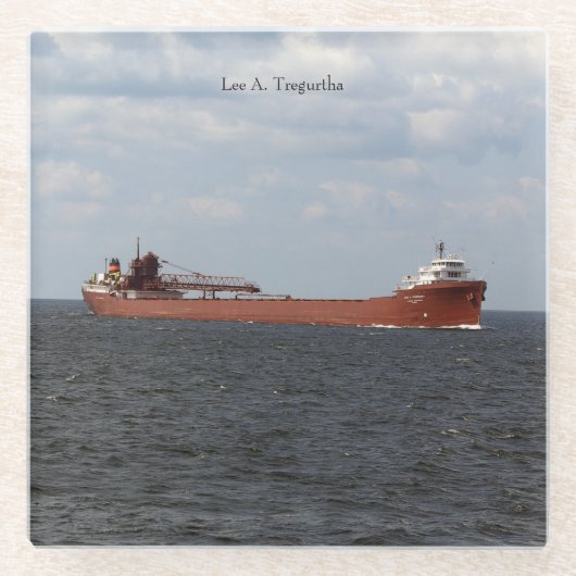 Lee A. Tregurtha Glas Untersetzer (Vorderseite)