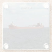 Lee A. Tregurtha Glas Untersetzer (Rückseite)