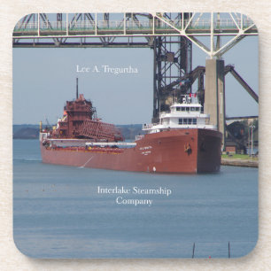 Lee A. Tregurtha Set von 6 Untersetzer aus hartem 