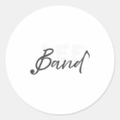 Lee Band Booster New Logo Red Only Runder Aufkleber (Vorderseite)