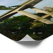 Lee Bridge Reflection in James River Poster (Ecke)