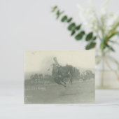 Lee Caldwell reitet auf dem Flying Devil. Postkarte (Stehend Vorderseite)