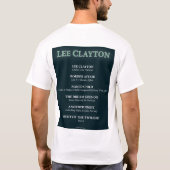 Lee Clayton Weiß-Shirt T-Shirt (Rückseite)