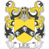 Lee Familienwappen Aufkleber (Vorderseite)