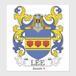 Lee Familienwappen Aufkleber