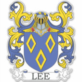 Lee Familienwappen Aufkleber (Vorderseite)