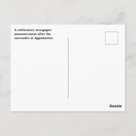 Lee gibt ab! Postkarte (Rückseite)