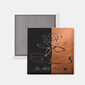 Lee Hiller Designs Accents Black Copper Magnet (Vorderseite/Rückseite)