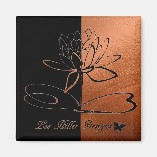 Lee Hiller Designs Accents Black Copper Magnet (Vorne)