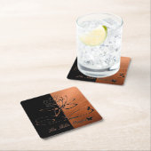 Lee Hiller Designs Accents Black Copper Rechteckiger Pappuntersetzer (Vor Ort)