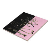 Lee Hiller Designs Accents Black Pink Gold Fliese (Seite)