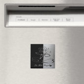Lee Hiller Designs Logo Accents Black & Stainless Magnet (In Situ (Geschirrspüler))