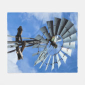 Lee mit hohem Windrad Martinez Fort Collins Fleecedecke (Vorderseite (Horizontal))