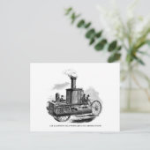 Lee und Motor mit Brand Postkarte (Stehend Vorderseite)