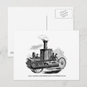 Lee und Motor mit Brand Postkarte (Vorne/Hinten)