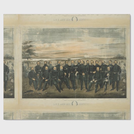 Lee und sein General von Americus Patterson (1904) Geschenkpapier (Flach)