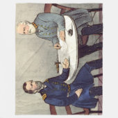 LEE und ZUSCHUSS IM APPOMATTOX HAUSHALT Fleecedecke (Vorderseite)