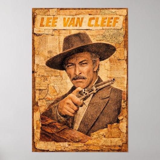 Lee Van Cleef with a Revolver Poster (Vorne)